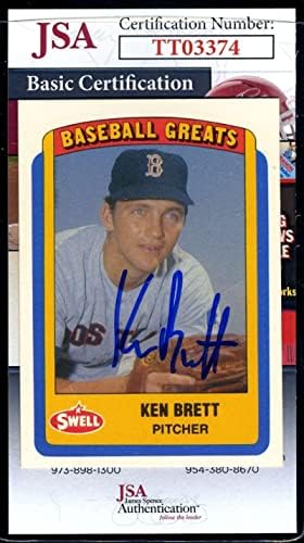 Кен Брет, главен изпълнителен директор на JSA, Автограф Велики бейсболистов 1990 г., С Автограф от бейзболни топки