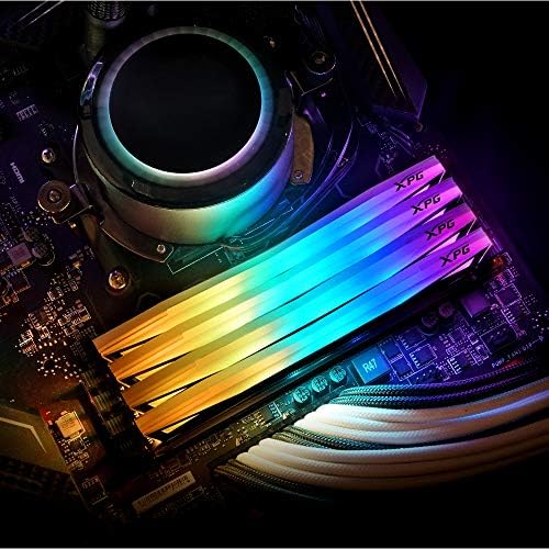 Комплект десктоп памет XPG EPS DDR4 D60G RGB 16 GB (2x8 GB) 4133 Mhz PC4-33000 CL19-23-23 U-DIMM, сив (AX4U41338G19J-DT60)