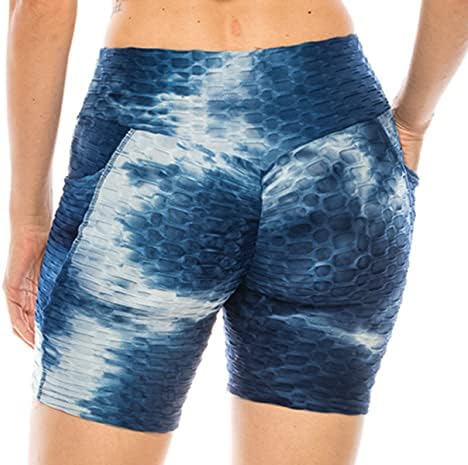 LA12ST Дамски Спортни Панталони, Бразилски Текстурирани Гамаши За задните части, къси Панталони С анти-целулитен ефект,