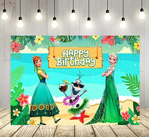 Хавайски Фон Алоха за Парти по случай рожден Ден, Летни Фонове, за Снимки на Олаф, Тема на Елза и Анна, Банер за Душата