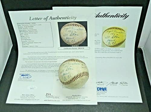 1962 Използван играта 1962 All Star Baseball С автограф на съдия Oig Донателли JSA PSA - Използваните бейзболни топки