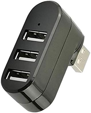 OUQYLG USB 3-портов Газа, Мини-USB хъб, Компактен Преносим USB-хъб с 3портами, зарядно устройство и USB-хъб [с възможност