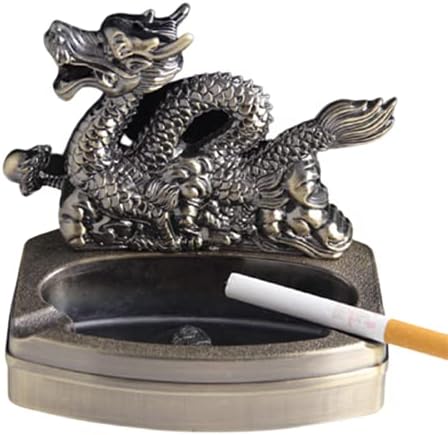 LJFLI Пепелник с Капак, Запалка от Смола, една Спалня, Уютна Всекидневна, богат на функции Пепелник, Бижута, Индивидуални Творчески Подаръци