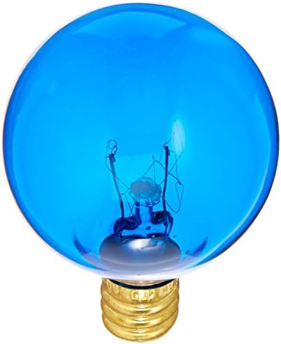 Електрическата Крушка Bulbrite 10G12B 10W G12 Globe 120V, Синя