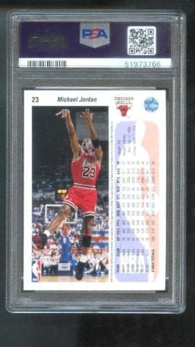 1992-93 Горната палуба 23 Баскетболно карта на Майкъл Джордан PSA 10 категория NBA 92-1993 - Баскетболни карта, без