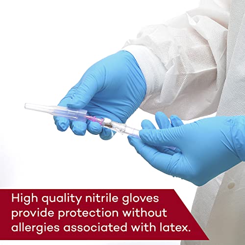 Ръкавици за медицински прегледи Dealmed – 100 Нитриловые ръкавици небето-синьо на цвят със средна плътност, за еднократна
