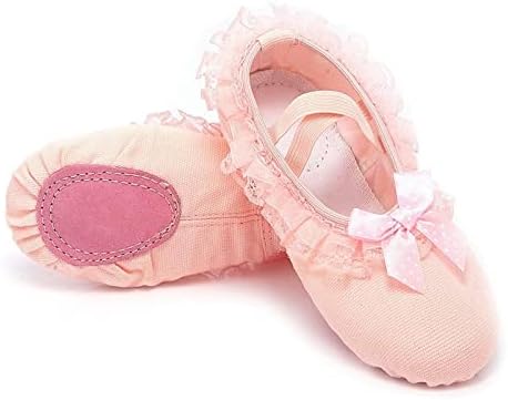 Achiyi/Балетные обувки за момичета, Обувки за Занимания с Балет, туфли за Момичета, Танцови Обувки за Деца, Детска Балетна