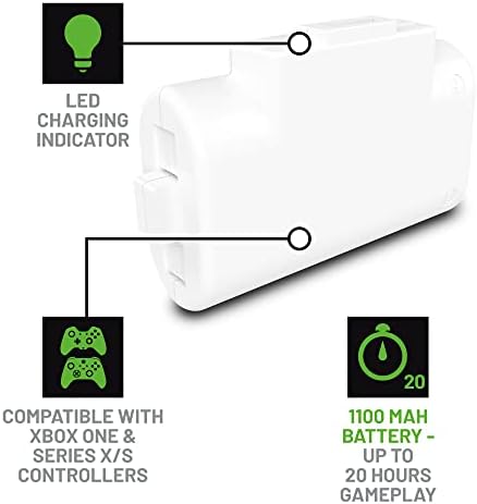 Акумулаторна батерия 4Gamers SX-C6 X за една игра и зареждане, която е съвместима с конзолата Xbox Series S и Xbox Series