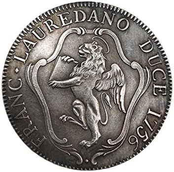 Италиански Занаяти за монети 1756 година Франк Лоредано Duce Колекция Възпоменателни монети на Сувенири, Декорация на