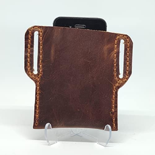 Чанта-кобур от естествена кожа за LG G8S ThinQ, Калъф за вашия телефон ръчна изработка от естествена кожа, Изработен