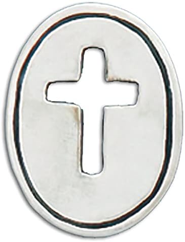 Монета-Символичен Basic Spirit Pocket - Открит Кръст /Благословии - Калай Съдове, ръчно изработени, Подарък на Религиозна