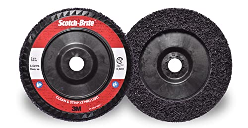 Диск Scotch-Brite Clean and Strip XT Pro, XO-DC, Сик Особено пълнозърнесто, лилаво, 6 x 1/2, Опаковка от 15