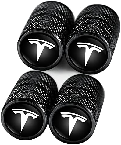 Метални Капачки за вентили за Автомобилни гуми Делото Състав на клапана е Съвместим с Tesla Model Y X S 3 Series Аксесоари
