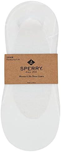 Дамски Обикновена Памучни чорапи Sperry с подплата, Лазерно рязане - 3 чифта в опаковка-Меки и леки