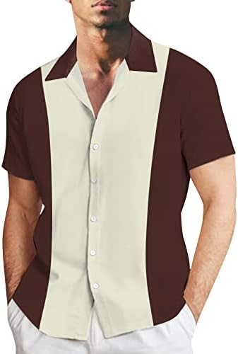 2023 Нова Мъжка Лятна Риза с къс Ръкав и Дигитален Печат в Ивица с 3D Отстрочкой, Плюс Размера на Ежедневни Риза С мек