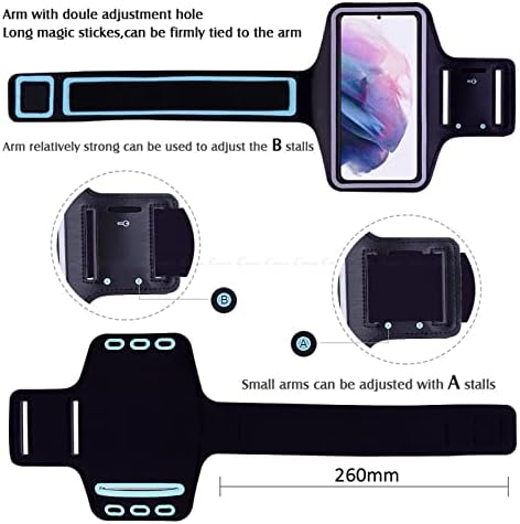 Калъф за Galaxy A12 Lite, Водоустойчив Калъф за спортни ленти за бягане във фитнеса с Зарядно кабел за Samsung A12 Lite
