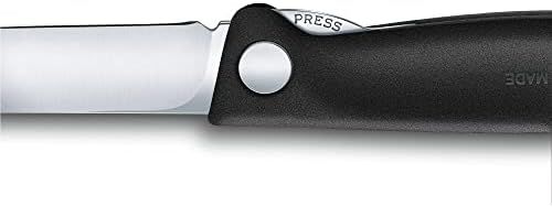 Victorinox 4.3-Инчов Швейцария Класически Сгъваем нож за почистване на зеленчуци с Директен острие черен цвят