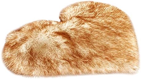 Меки Постелки от изкуствена кожа овча кожа MOMFEI във формата на сърце за Домашно Дивана, Плюшена подложка, 40x50 см/16