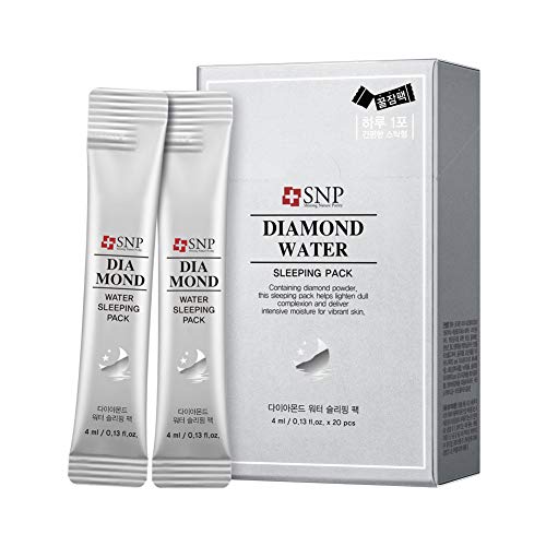 SNP - Diamond Water Sleeping Pack - Осветляющий и стягащ за всички видове суха кожа - 20 опаковки - най-Добрата идея
