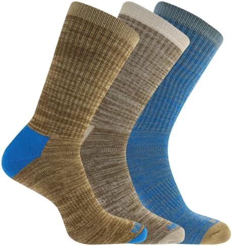 Merrell Унисекс - леки вълнени чорапи за туризъм за възрастни Мъже и жени - Комплект от 3 чифта Унисекс - Бандаж за поддръжка