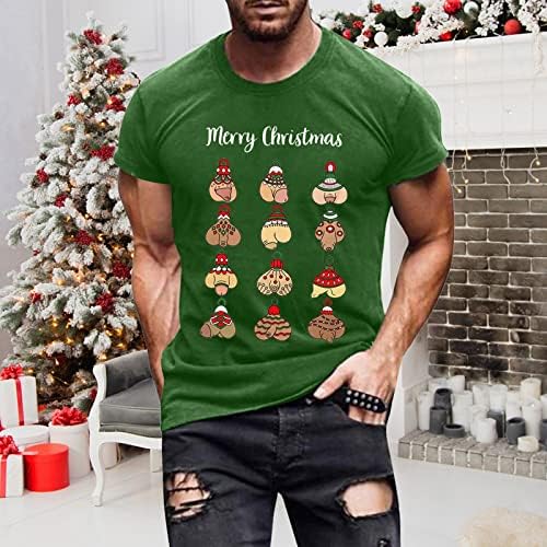 Мъжки Коледни тениски ZDDO с къс ръкав, дизайнерски костюми с грозни коледа принтом, Забавни спортни тениски с графичен