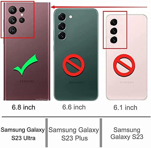 Калъф MEUPZZK Samsung Galaxy S23 Ultra, една Чанта-портфейл Samsung S23 Ultra 5G, Изкуствена кожа премиум-клас с отпечатан