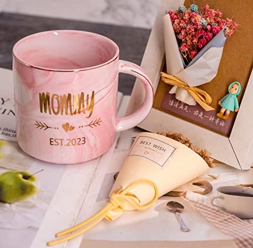Чаша Mugpie New Mom Gifts - майка / Подаръци за жени за първи път за нова мама - чашата за Кафе за мама през 2023 г.-