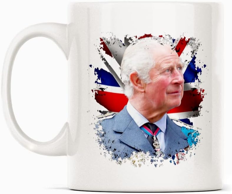 Подарък Халба за Крал на Обединеното Кралство Чарлз III, Бяла утайка от Чаша Със Забавна Сарказъм, Новост