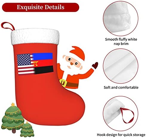 TZT Американски Флаг Различните Знаци на Гордост Коледни Чорапи, Коледни Празнични Подаръци за семейни Празнични Украси