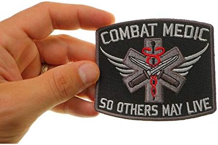 Нашивка Combat Medic, за да могат другите да живеят - 3,5 х 3 инча. Бродирана Ютия на Заплатке