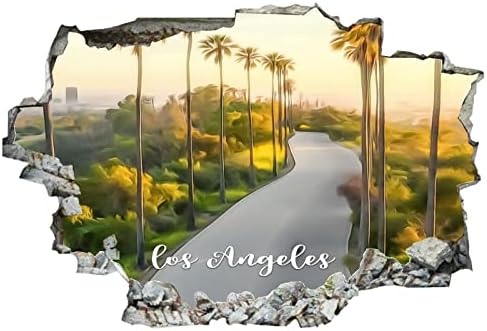 COCOKEN Американски Лос Анджелис 3D Самозалепващи Подвижни Винилови Стикери За стена/Стенописи Художествени Етикети Етикети