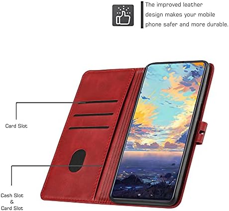 MEMAXELUS Флип калъф за Xiaomi 12T 5G, Mi 12T Pro 5G, една чанта-портфейл с Магнитна стойка, слот за карти, Ретро Шарени