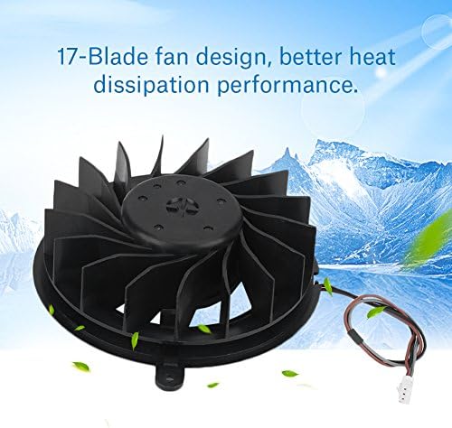 AMONIDA 17 Сменяеми Остриета Вътрешен Охлаждащ Вентилатор Cooler за Sony Playstation 3 PS3 Slim, Вътрешен Охлаждащ Вентилатор