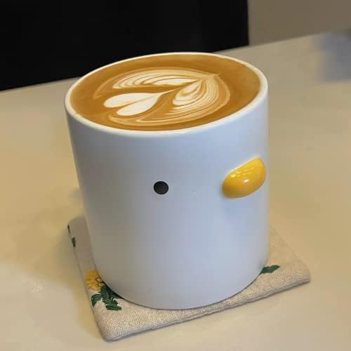Кафеена чаша AOUNTRON 14 грама, Керамични Красиви чаши във формата на патица, ръчно изработени с Глазура ръчно изработени,