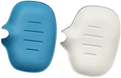 2 Опаковане на Силиконови Тави за сапун с чашка за изпускателя, Преносим Мини-Държач за сапун за мивки, Самоотливающийся