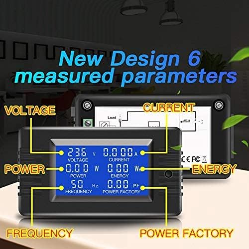 М, панел, ac, напрежение, сила на тока и Многофункционален М контрол на зареждане на батерията dc 0-200 В комплекта 0-100