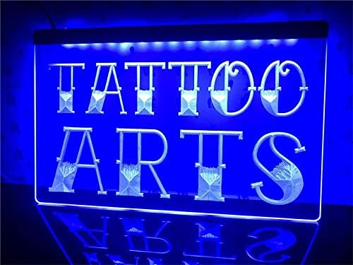Магазин за татуировки DVTEL Неонова реклама Led Моделирующий Лампа Светещи Букви Табела Акрилен Панел Неоновите Декоративни