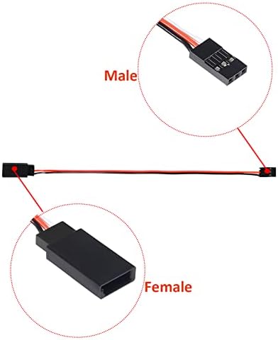 DIANN 20pcs 300 мм Удължител Серво 3-Пинов кабел за Удължаване на Тел Cable Конектори Кабели, Дистанционно Управление,