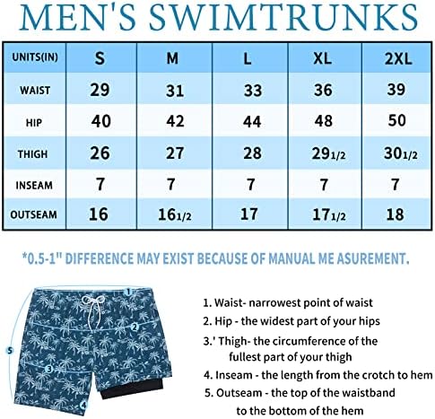 Мъжки бански Biwisy бързо съхнещи с Компрессионной подплата 2 в 1, Шорти за плуване с джобове с цип