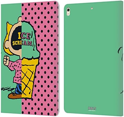 Дизайн на своята практика за главата Официално лицензиран Peanuts Снупи & Woodstock Halfs and Laughs Кожен калъф-книжка-джобен формат и е Съвместим с Apple iPad Pro 10.5 (2017)