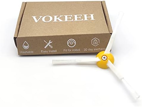 VOKEEH 9 Опаковки Сменяеми странични четки с 3 рычагами, Съвместими с Roomba 500 600 700 800 900 (9 Странични четки +