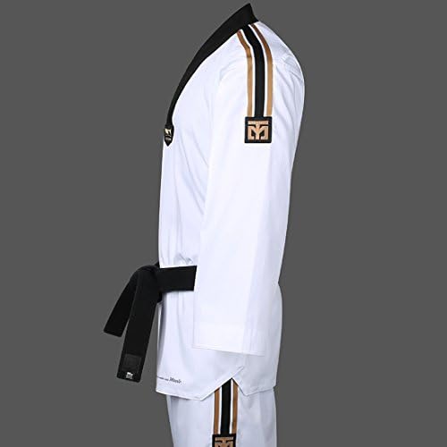 Mooto Korea Таекуондо Pride 3 Капитанът Униформи Черен С V-Образно Деколте Корейски Дан Добок MMA Бойни Изкуства Джудо