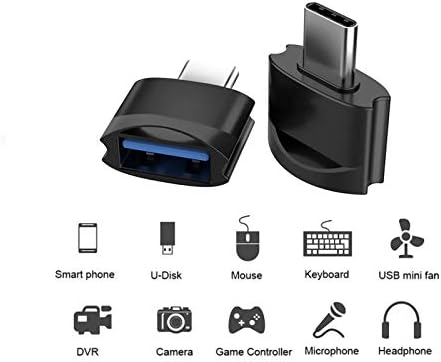 USB Адаптер C за свързване към USB конектора (2 опаковки), съвместим с Samsung SM-G986UZAAXAA за OTG със зарядно устройство