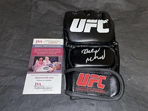 Белал Мохамед Подписа Ръкавици UFC Претендент в полусредна категория JSA Auth 2 - Ръкавици UFC с автограф