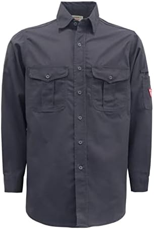 Мъжки Ризи TICOMELA FR Пожар 7,5 грама от Памук NFPA2112, Мъжки Заваръчни ризи