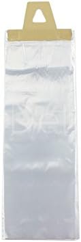 Пакети за вестници CleverDelights - 6 x 16 - 1000 опаковки - 0,65 Mils - Плоски Прозрачни найлонови торбички