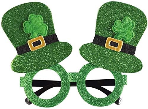 Точки за Деня на Св. Патрик, Очила с Трилистником, Очила с Детелина за Костюми Патрик, Зелени Ирландски Аксесоари за жени и мъже, условия за партита с Лепреконами, По?