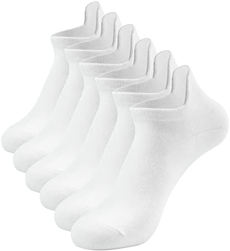 DOKUTOKU 3-10 Чифта Мъжки Чорапи No Show, Памучни Нескользящие Чорапи с Дълбоко деколте на Щиколотке за мъже и Жени