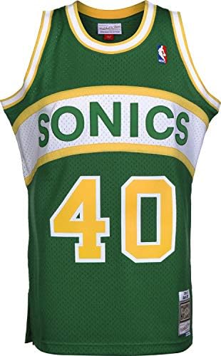 Мичъл и Нес Шон Кемп Сиатъл суперсоникс се НБА Свингман 94-95 Джърси - Зелен