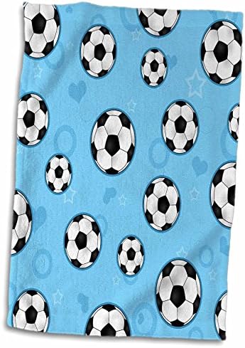 Кърпа за ръце/Спорт с хубав модел Футболна звезда под формата на 3D Рози, 15 x 22